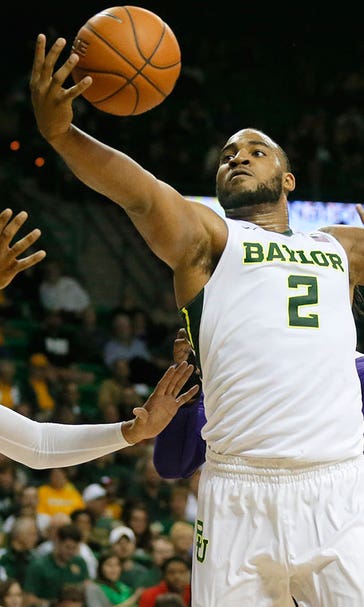 Baylor's Gathers catches full-court pass, makes first 3-pointer, runs over fan